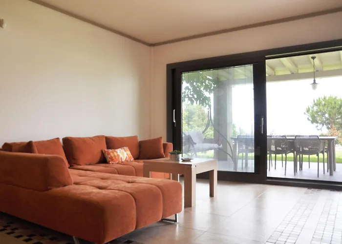 With Sea Views In A Gated Complex Villa Kriopigi